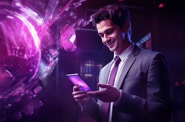 Pengguna menikmati akses mobile wajan4d dalam suasana olahraga